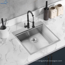 Popular Product Handmade Stainless Steel 304 Undermount single Bowl Basin Kitchen Sink